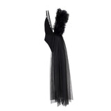 Lace Deconstructed Ruffled Bodysuit
