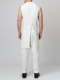 Asymmetric White  Tailored VestCotton blend white tailored asymmetric vest 
top part of deux-piece suit 
front  button fastening
asymmetric rare side
easy to style, great staple piece 
CompositionShirts & TopsAlchemy The LabelAlchemy The LabelAsymmetric White Tailored Vest