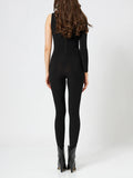Asymmetrical Long-sleeved Jumpsuit