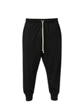 Black Ribbed Joggers
Details:
Black cotton  trousers 
drawstring-waist black 
contrast string 
ribbed edge
side pockets 
elastic waistband can fit  easily fit in between sizes 
CompositPantsAlchemy The LabelAlchemy The LabelBlack Ribbed Joggers