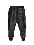 Faux-Leather Joggers