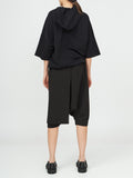 Unisex Hooded Top
Details: 
Black cotton T-Shirt
short sleeve 
hood 
ribbed neckline 
adjustable hem 
Composition:
Cotton 96% Elastane 4% 
Washing instructions
Dry Clean Only
FittinShirts & TopsAlchemy The LabelAlchemy The LabelUnisex Hooded Top