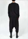 Elasticated Cotton Harem Sweatpants