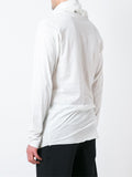 White Asymmetric Maxi Collar Top