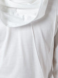 White Asymmetric Maxi Collar Top