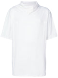 White Funnel Neck T-Shirt
