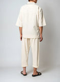 Ivory Linen Deux Piece Suit