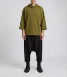 Olive Green Oversize Hooded Top