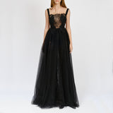 Deconstructed Lace and Tulle Overall Dress