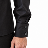 Button-Cuff Long-Sleeve Top