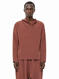 Brown Funnel Neck Top