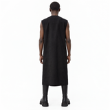Long Black Waistcoat
