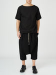 Contrast String Jersey Pants