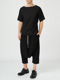 Contrast String Jersey Pants