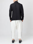 Black Detail White Harem  Trousers