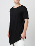 Black Draped T-Shirt