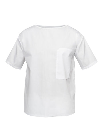 White Reverse Pocket T-Shirt