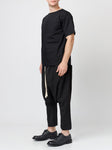 Drawstring Drop Crotch Trousers Trousers