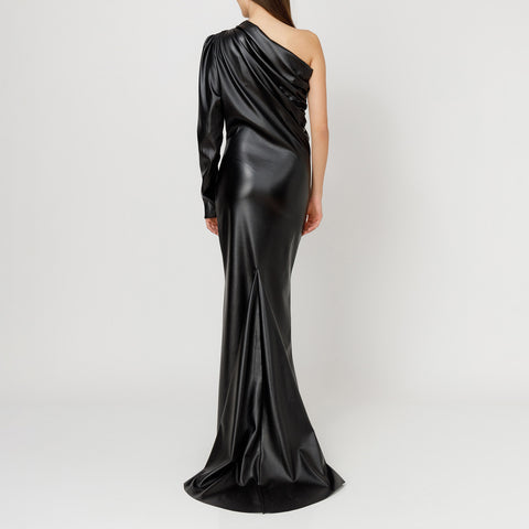 Asymmetric Maxi Leather Dress Alchemy The Label Asymmetric Maxi Leather Dress Alchemy The Label