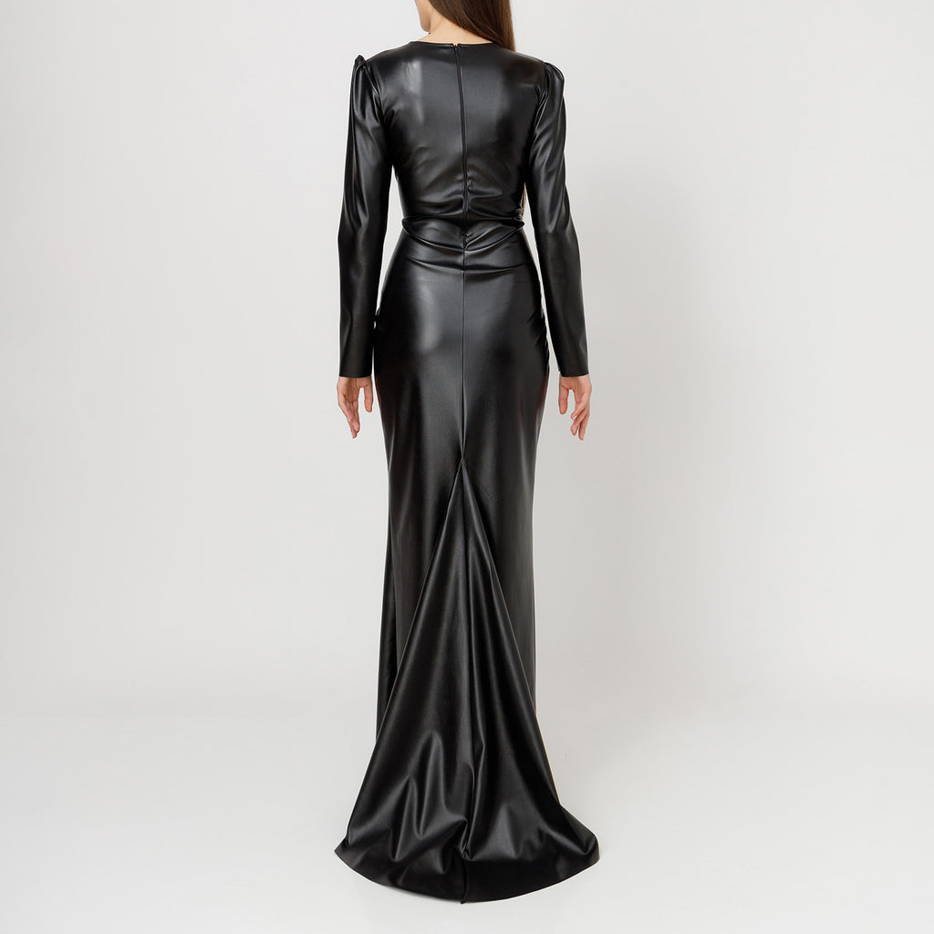 Maxi Faux-Leather Dress Alchemy The Label Maxi Faux-Leather Dress Alchemy The Label