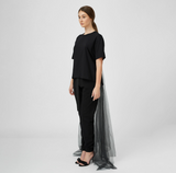 Black Tulle Train T-Shirt