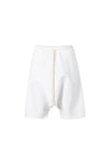 White Low Crotch Shorts