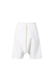White Low Crotch Shorts