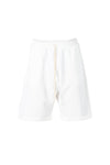 WHITE DRAWSTRING SHORTS