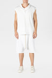 White Low Crotch Shorts