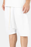 White Low Crotch Shorts