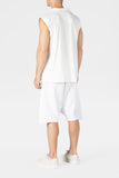 White Low Crotch Shorts