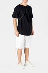 WHITE DRAWSTRING SHORTS