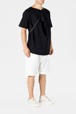 WHITE DRAWSTRING SHORTS