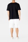 WHITE DRAWSTRING SHORTS