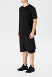 Contrast Stitch Basic T-Shirt
