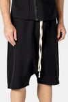 Black Low Crotch Shorts