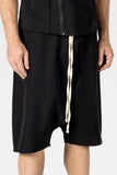 Black Low Crotch Shorts