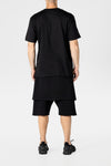 Black Layered Sweatshorts