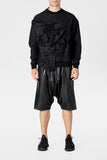 Black Faux Leather Shorts