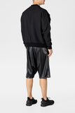 Black Faux Leather Shorts