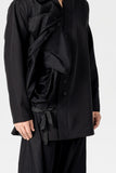 Black Kimono Manual Applique Unique Item