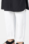 WHITE CROPPED TROUSERS