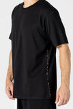Contrast Stitch Basic T-Shirt
