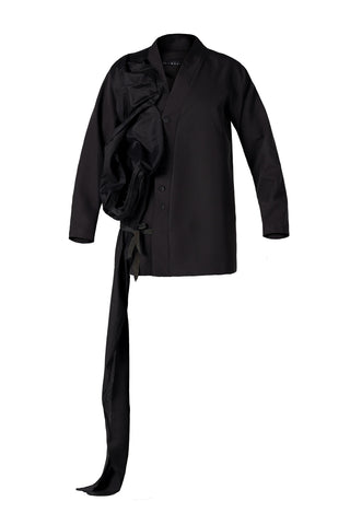 Black Kimono Manual Applique Unique Item