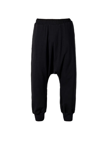Cotton Jersey Drop Crotch Trousers