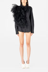 Tulle  Ruffle Applique Shirt