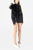 Tulle  Ruffle Applique Shirt