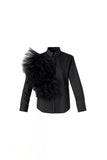 Tulle  Ruffle Applique Shirt