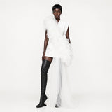 Architectural Ruffle Dress