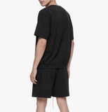 Drawstring Wide-Leg Shorts